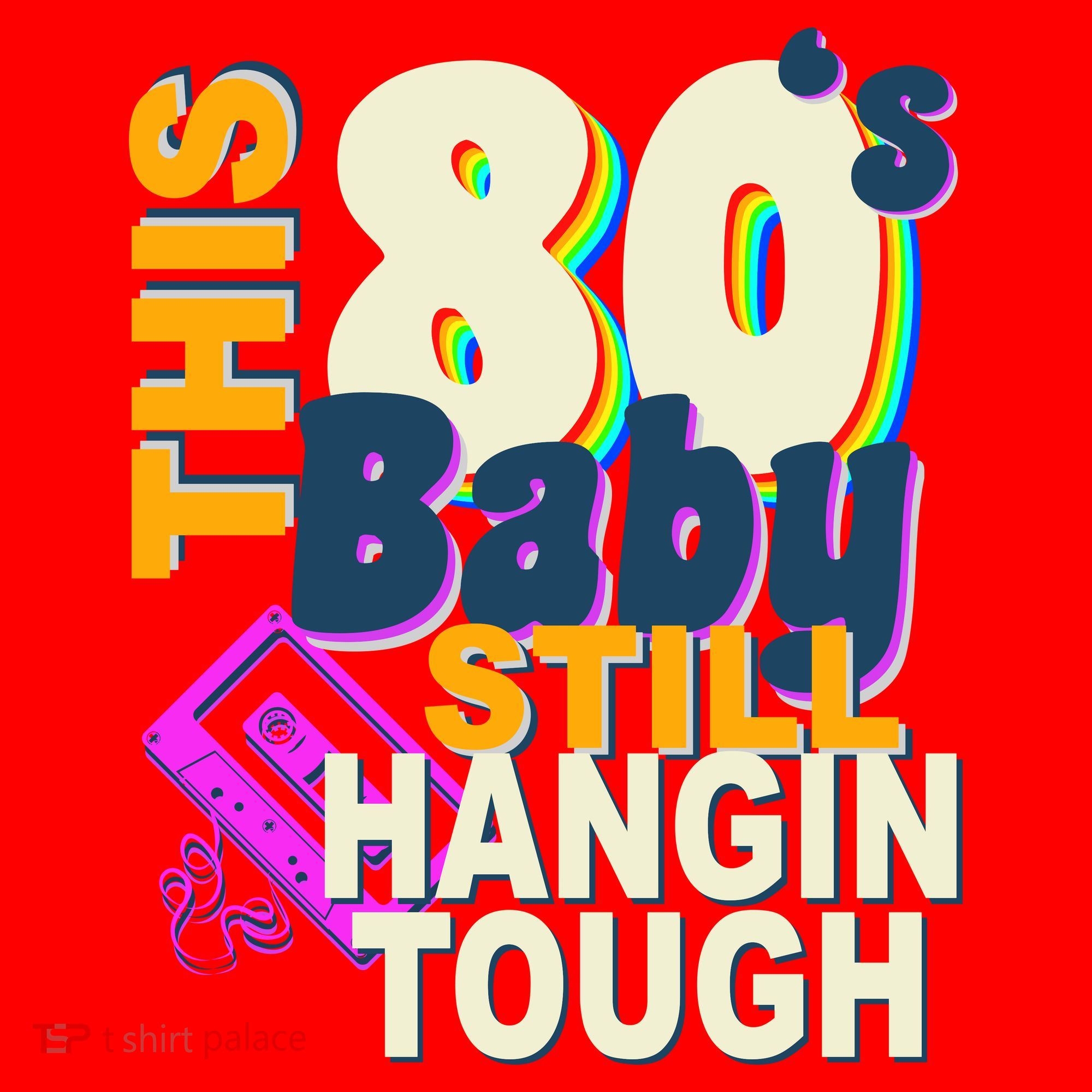 This 80's Baby Still Hangin Tough 1980s Rock Santa Hat