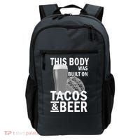 This Body Was Built On Tacos & Beer Backpack thumb 0