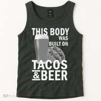 This Body Was Built On Tacos & Beer Tank Top thumb 2