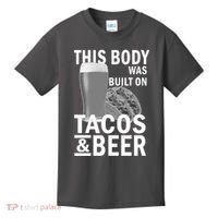 This Body Was Built On Tacos & Beer Kids T-Shirt thumb 0