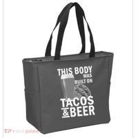 This Body Was Built On Tacos & Beer Tote Bag thumb 2