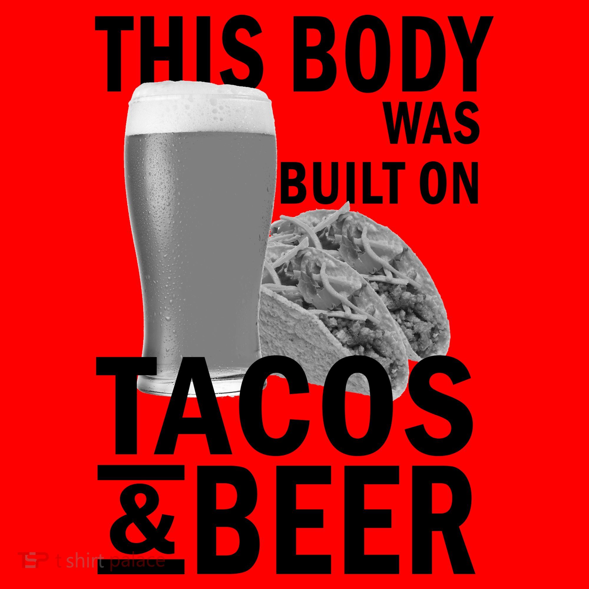 This Body Was Built On Tacos & Beer Santa Hat