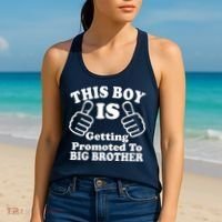 This Boy is Getting Promoted To Big Brother Women's Tank Top thumb 2