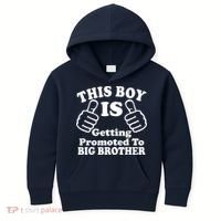 This Boy is Getting Promoted To Big Brother Kids Hoodie thumb 0