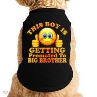 This Boy is Getting Promoted To Big Brother Smiley Emoji Doggie Tank thumb 0