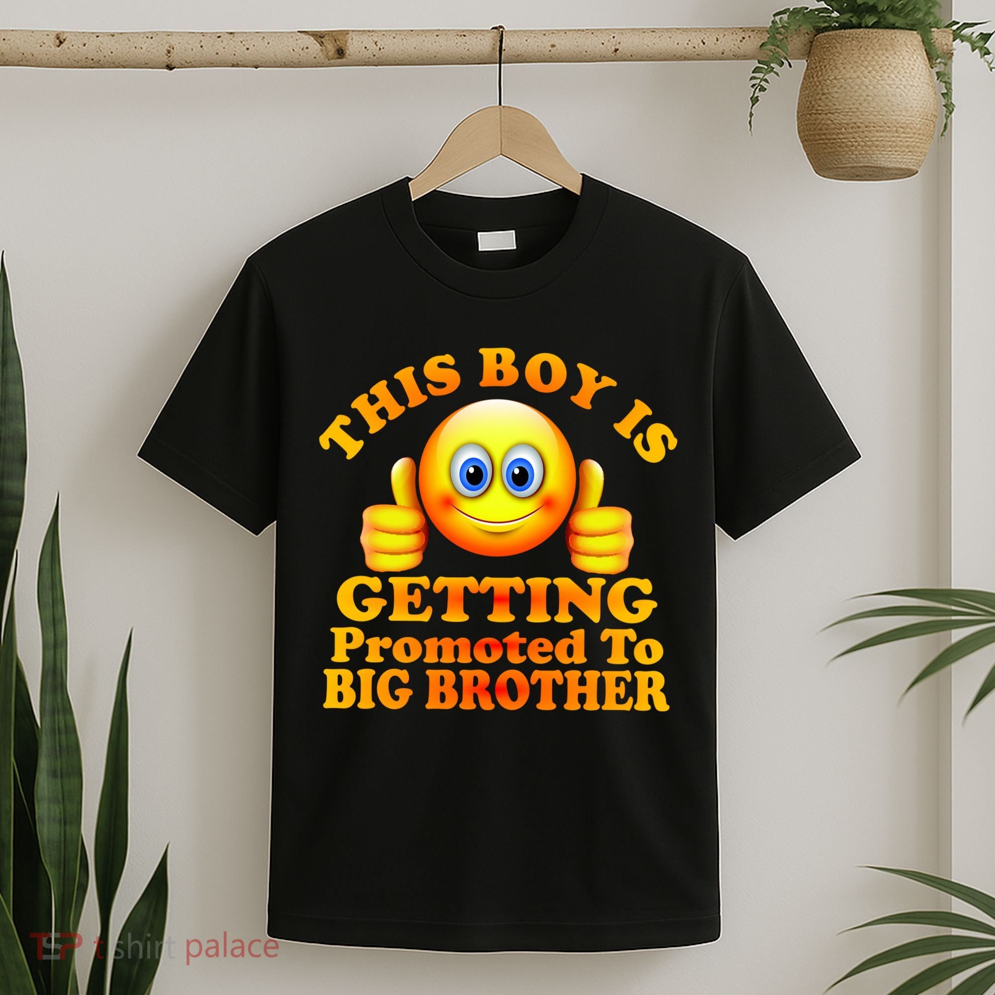 This Boy is Getting Promoted To Big Brother Smiley Emoji T-Shirt