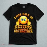 This Boy is Getting Promoted To Big Brother Smiley Emoji T-Shirt thumb 5