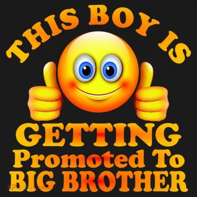 This Boy is Getting Promoted To Big Brother Smiley Emoji Women's Hoodie