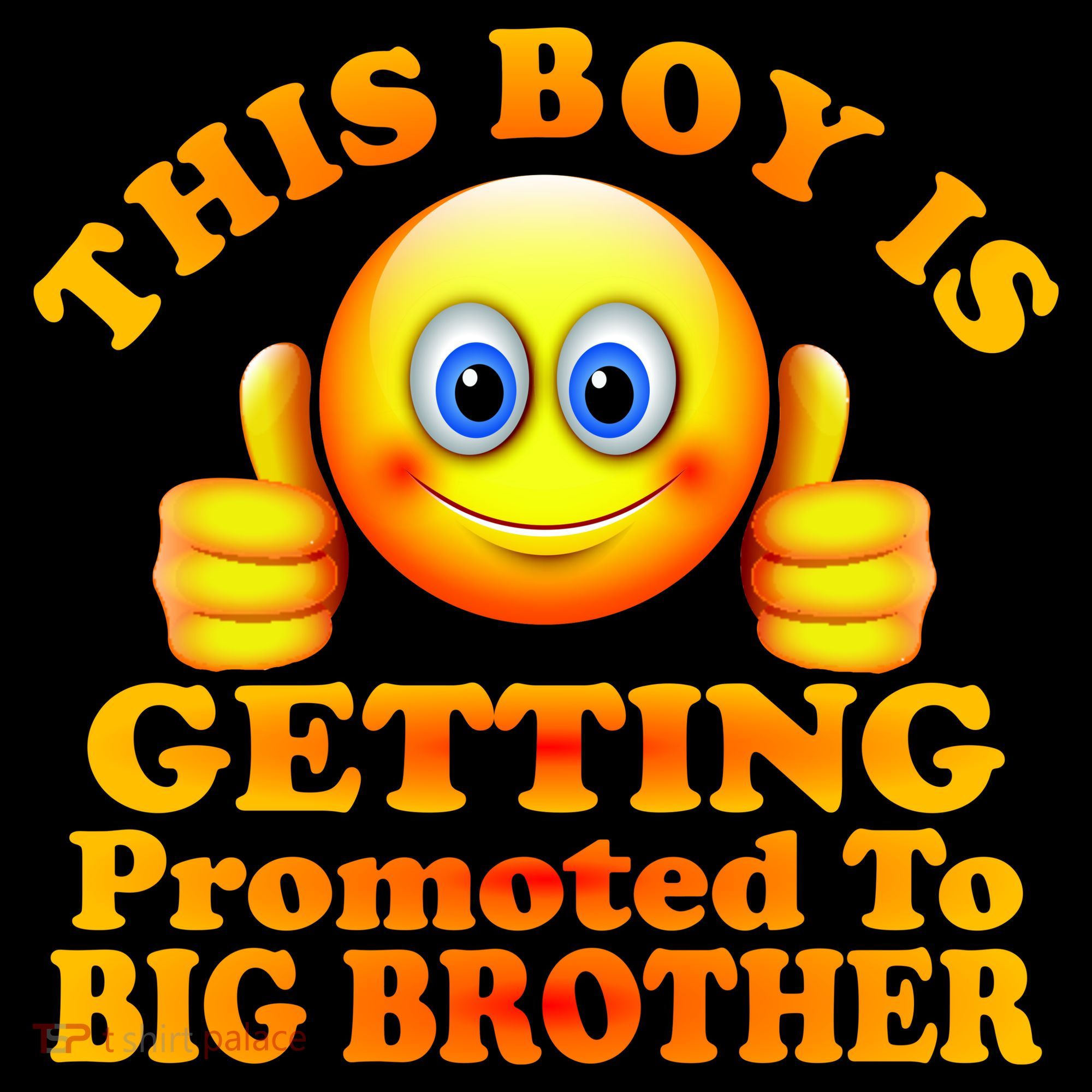 This Boy is Getting Promoted To Big Brother Smiley Emoji Women's Hoodie