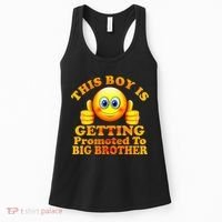 This Boy is Getting Promoted To Big Brother Smiley Emoji Women's Tank Top thumb 0