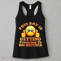 This Boy is Getting Promoted To Big Brother Smiley Emoji Women's Tank Top thumb 3