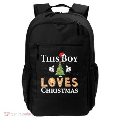 This Boy Loves Christmas Backpack