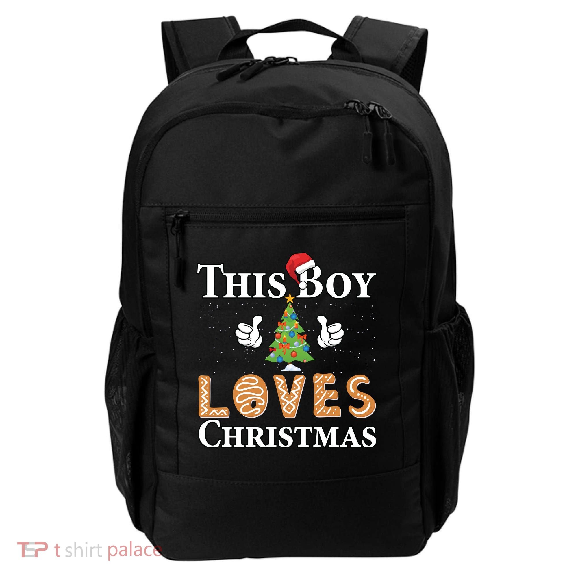 This Boy Loves Christmas Backpack