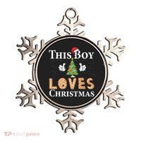 This Boy Loves Christmas Ornament thumb 0