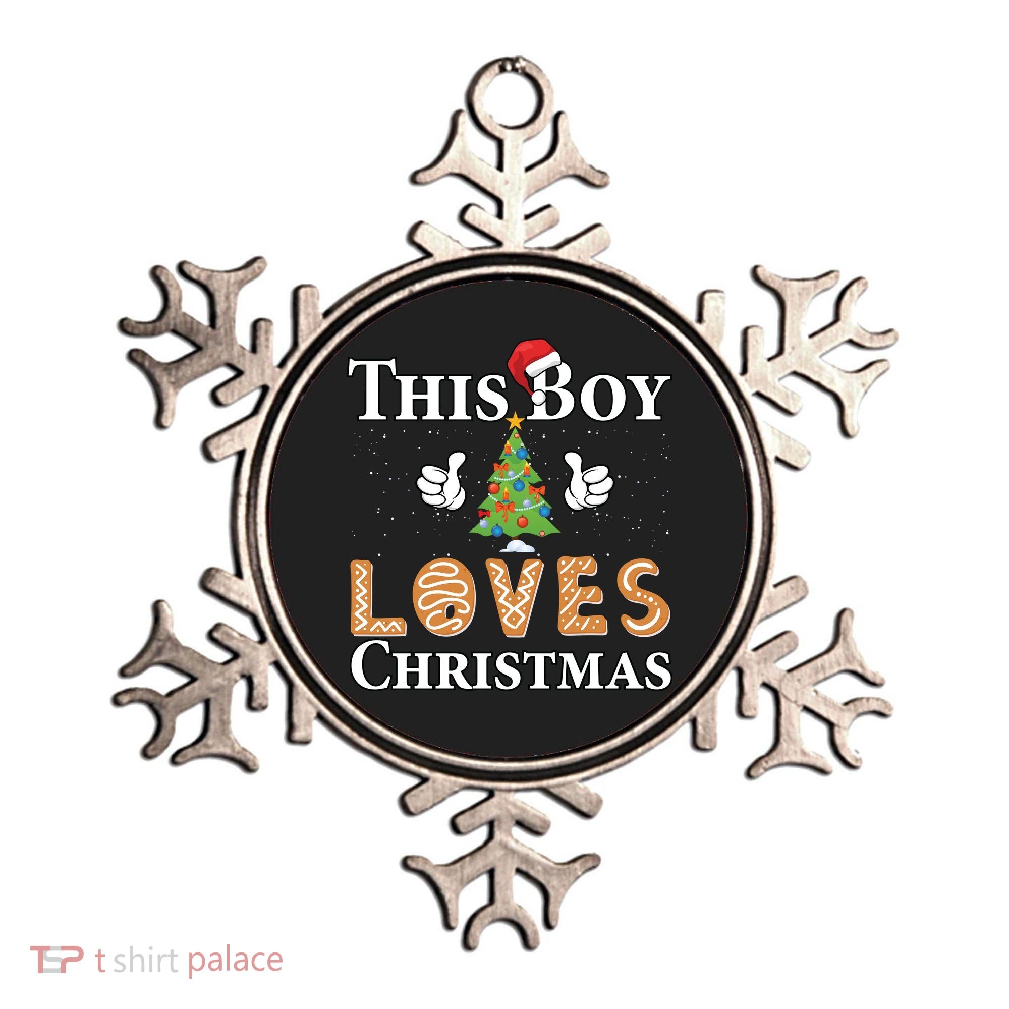 This Boy Loves Christmas Ornament