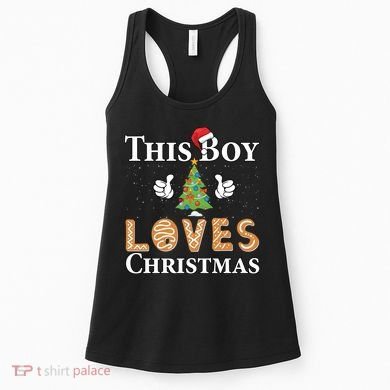 This Boy Loves Christmas Women's Tank Top