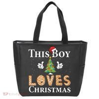 This Boy Loves Christmas Tote Bag thumb 0