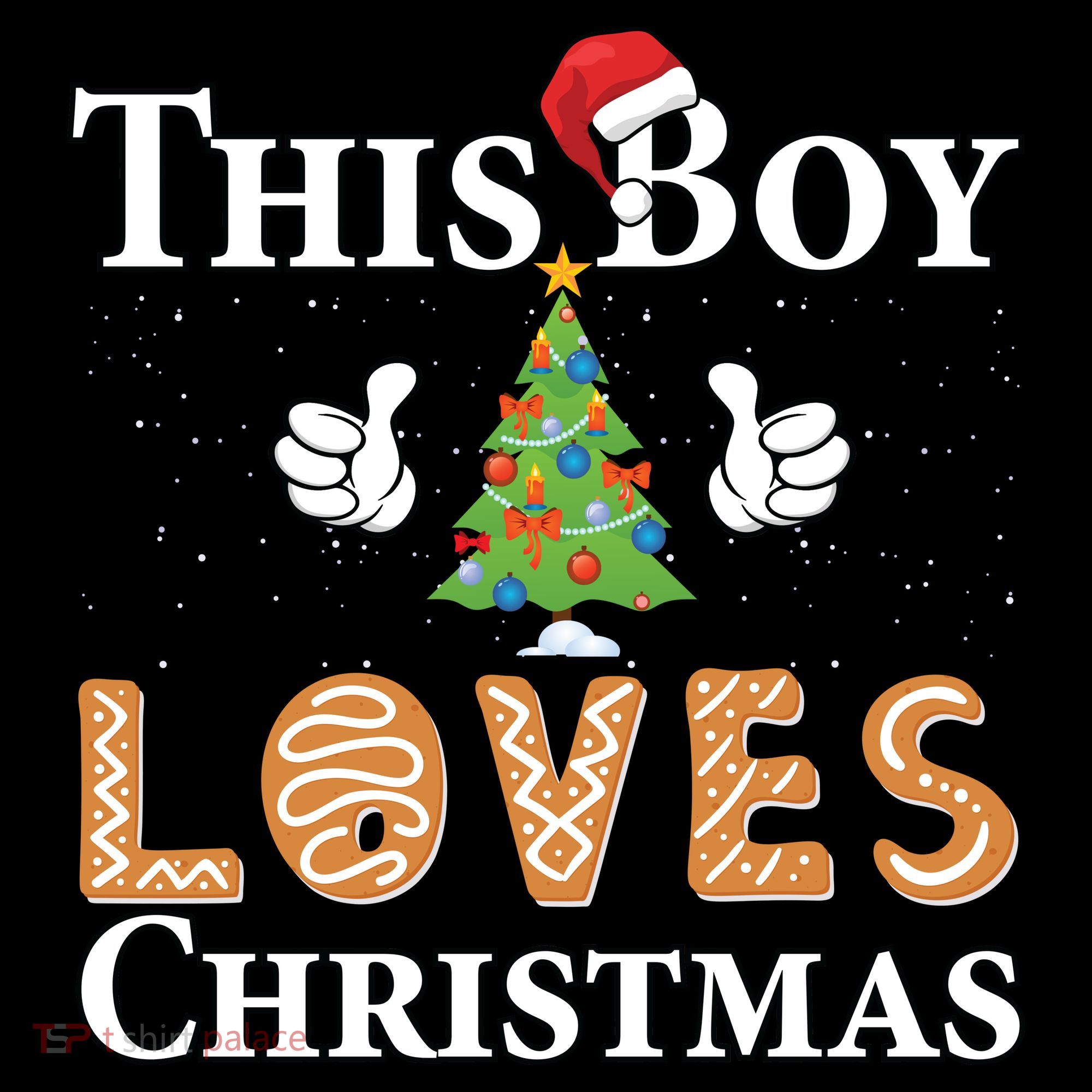 This Boy Loves Christmas Tote Bag