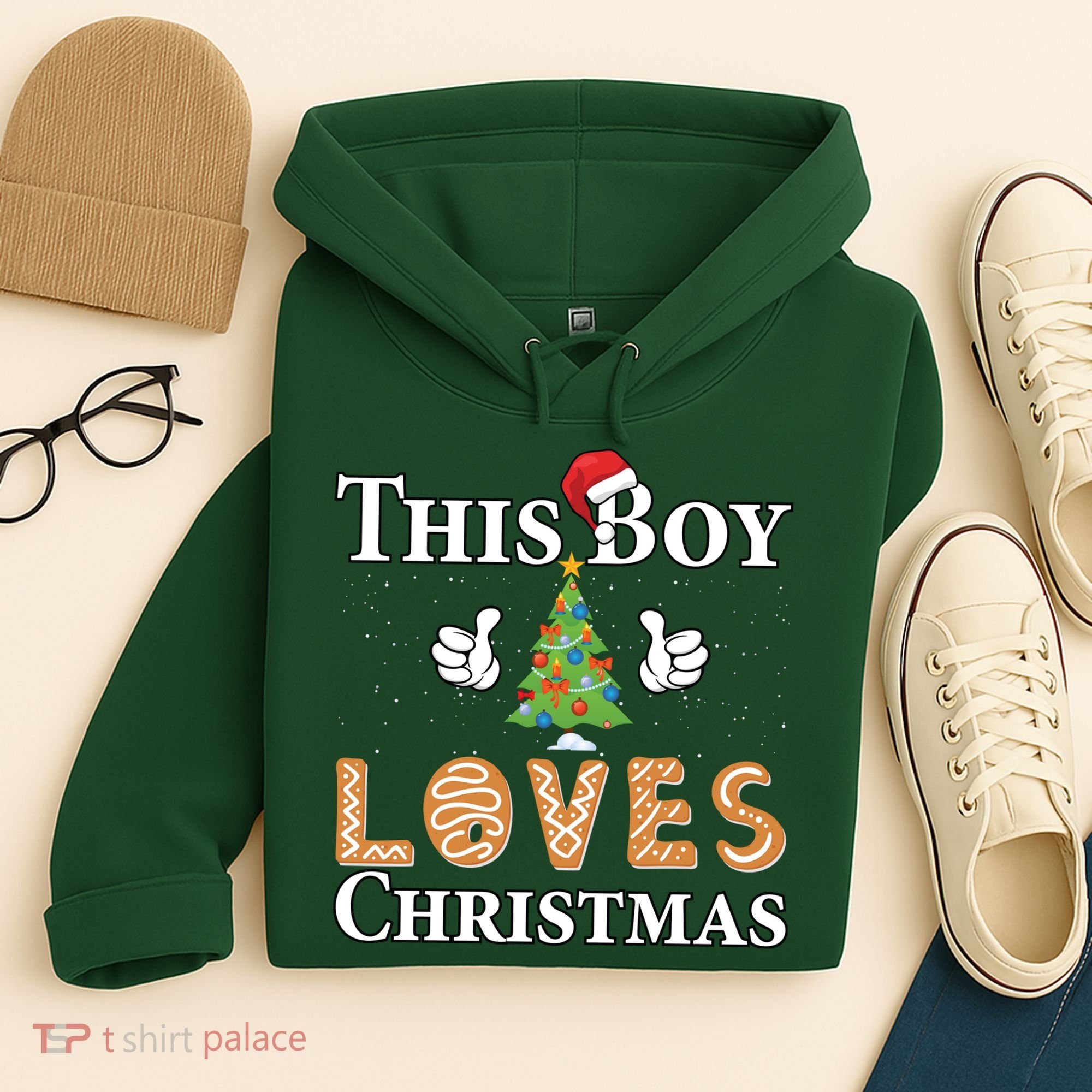 This Boy Loves Christmas Hoodie