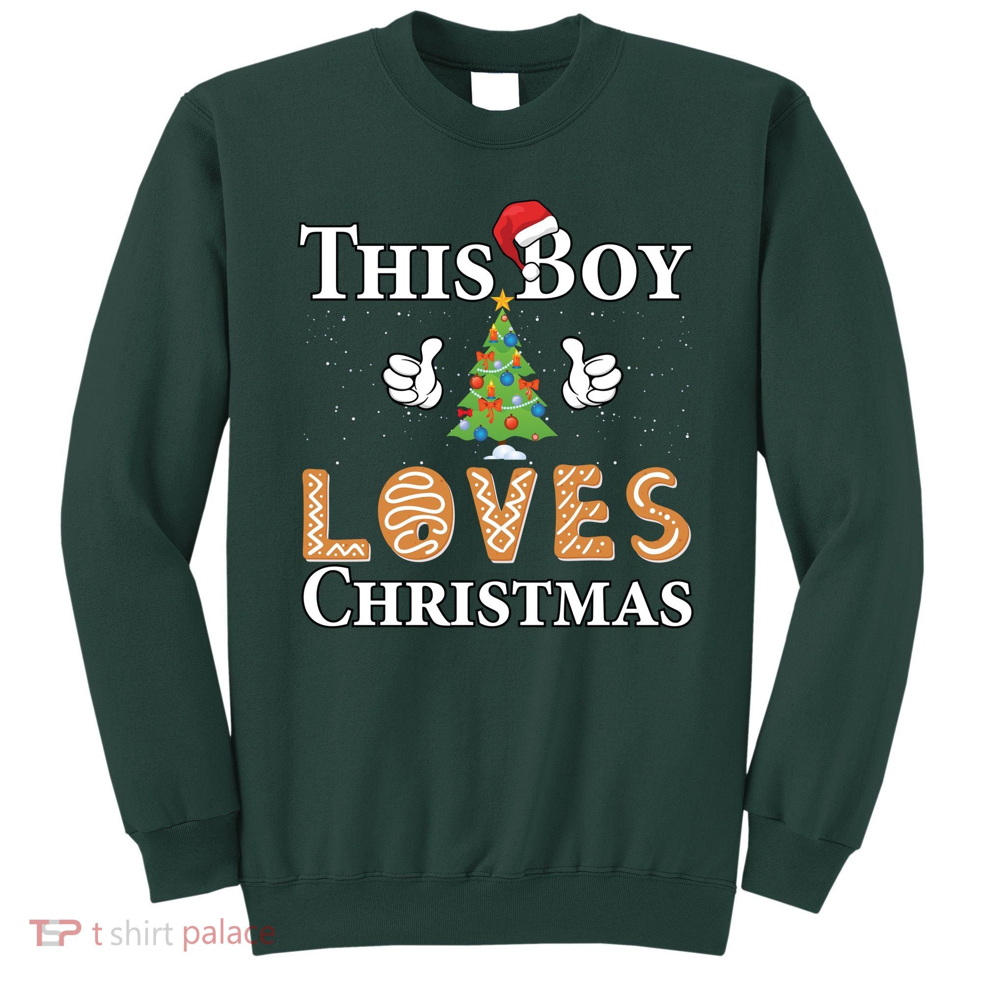 This Boy Loves Christmas Sweatshirt