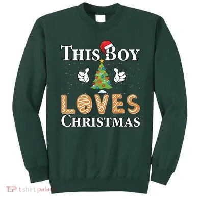 This Boy Loves Christmas Sweatshirt