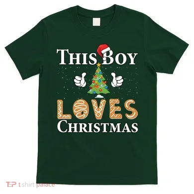 This Boy Loves Christmas T-Shirt