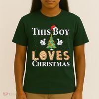This Boy Loves Christmas T-Shirt thumb 4