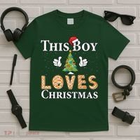 This Boy Loves Christmas T-Shirt thumb 5