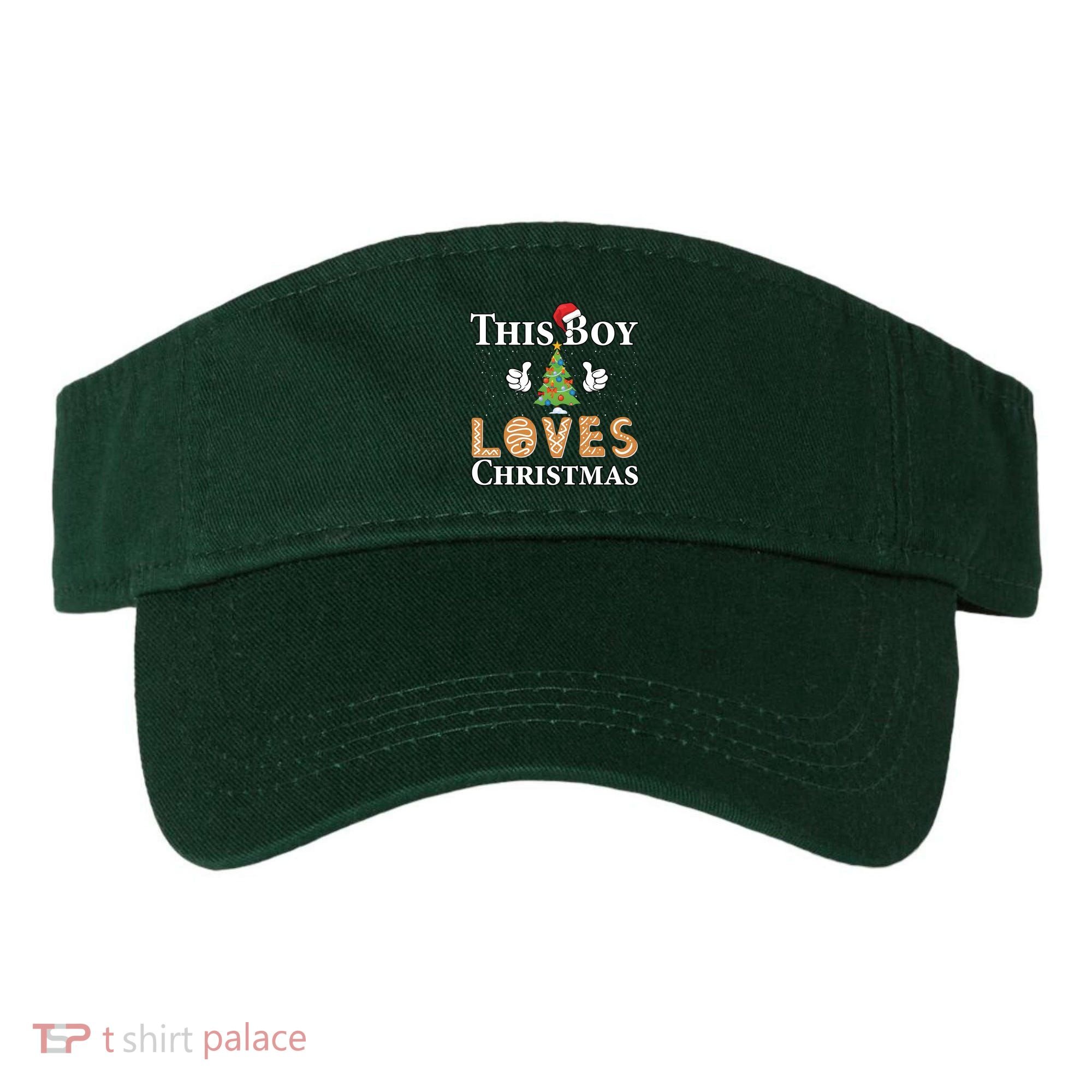 This Boy Loves Christmas Visor