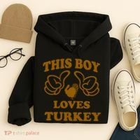 This Boy Loves Turkey Hoodie thumb 4