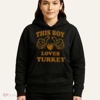 This Boy Loves Turkey Hoodie thumb 5