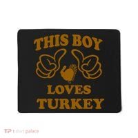 This Boy Loves Turkey Mousepad thumb 0
