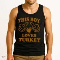 This Boy Loves Turkey Tank Top thumb 3