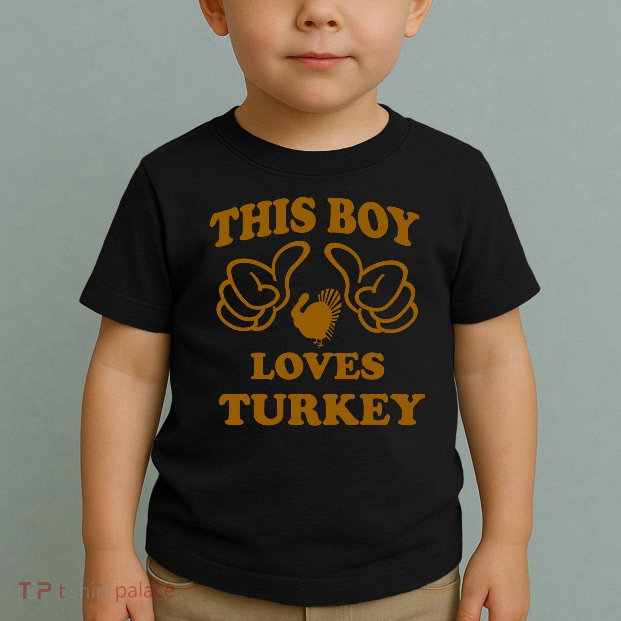 This Boy Loves Turkey Toddler T-Shirt