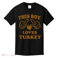 This Boy Loves Turkey Kids T-Shirt thumb 0