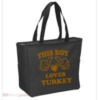 This Boy Loves Turkey Tote Bag thumb 2
