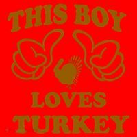 This Boy Loves Turkey Santa Hat thumb 1