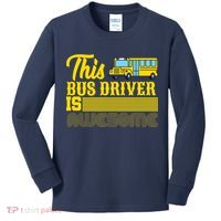 This Bus Driver Is Awesome Kids Long Sleeve Shirt thumb 0