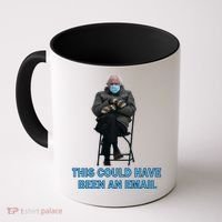 This Could Have Been An Email Bernie Sanders Mittens Sitting Coffee Mug thumb 0