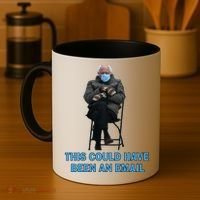This Could Have Been An Email Bernie Sanders Mittens Sitting Coffee Mug thumb 4
