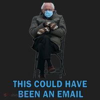 This Could Have Been An Email Bernie Sanders Mittens Sitting Hat thumb 2