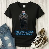 This Could Have Been An Email Bernie Sanders Mittens Sitting Women's T-Shirt thumb 3