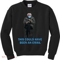 This Could Have Been An Email Bernie Sanders Mittens Sitting Kids Sweatshirt thumb 0
