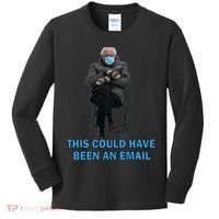 This Could Have Been An Email Bernie Sanders Mittens Sitting Kids Long Sleeve Shirt thumb 0