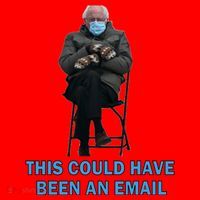 This Could Have Been An Email Bernie Sanders Mittens Sitting Santa Hat thumb 1
