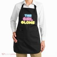 This Girl Glows Retro Neon Party Apron thumb 2
