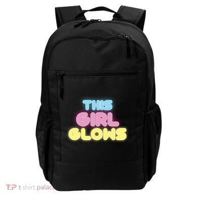 This Girl Glows Retro Neon Party Backpack