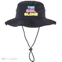 This Girl Glows Retro Neon Party Bucket Hat thumb 0