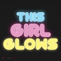 This Girl Glows Retro Neon Party Mousepad thumb 1