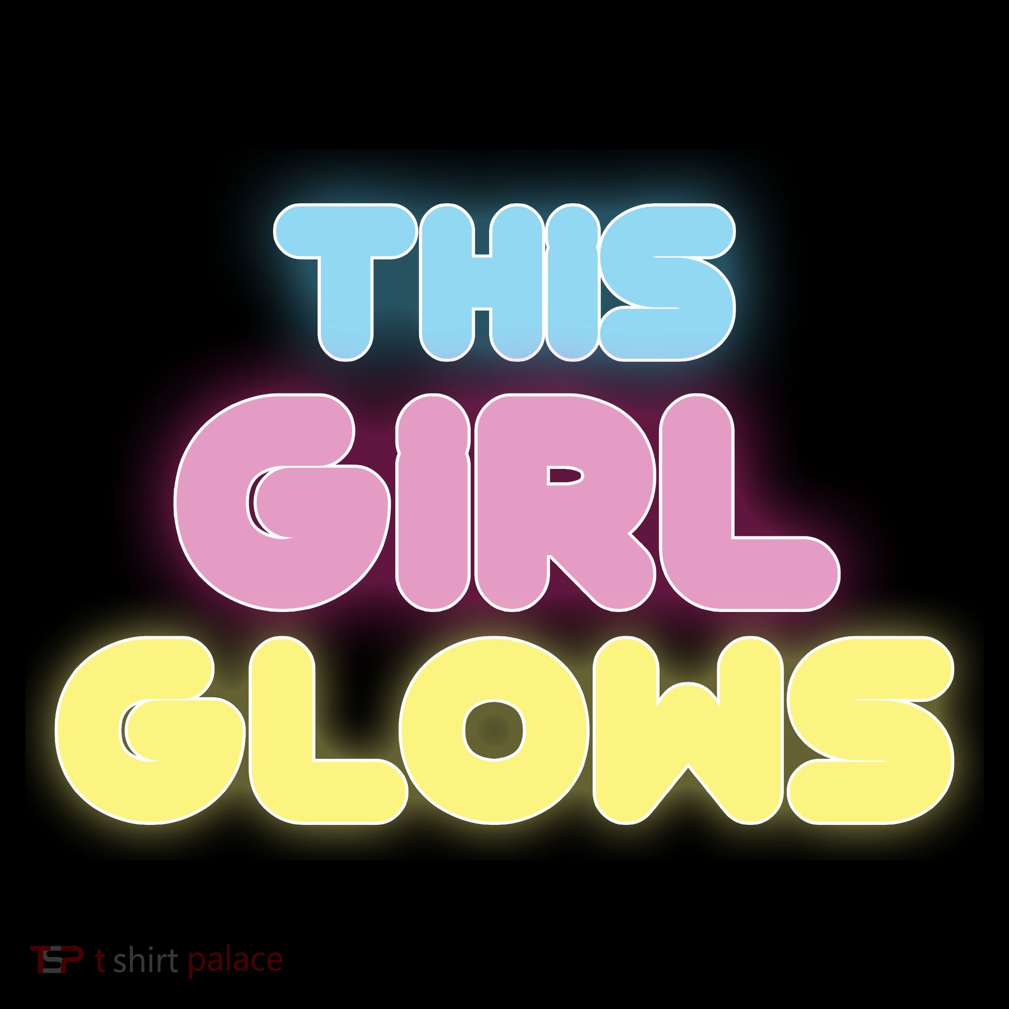 This Girl Glows Retro Neon Party Women's Tank Top